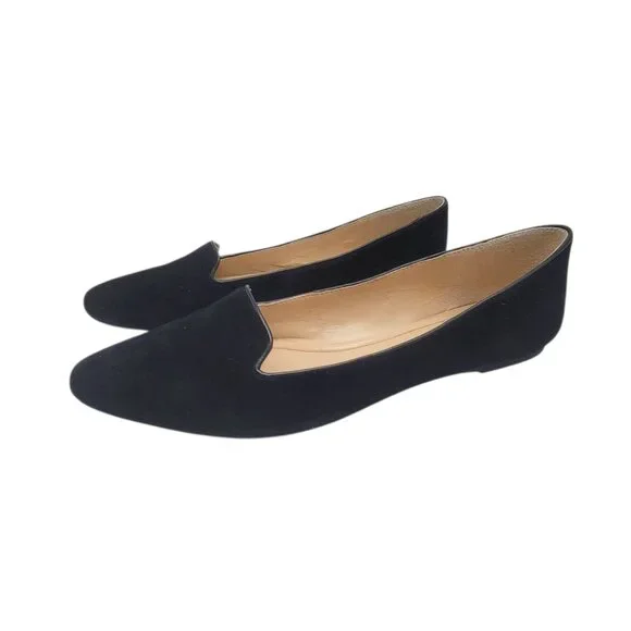 Vince Camuto Black Suede Womens Slip-On Loafers Shoes Size 9.5M VV Ramore - Picture 1 of 14